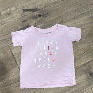 Pink Alphabet Kids T-Shirt